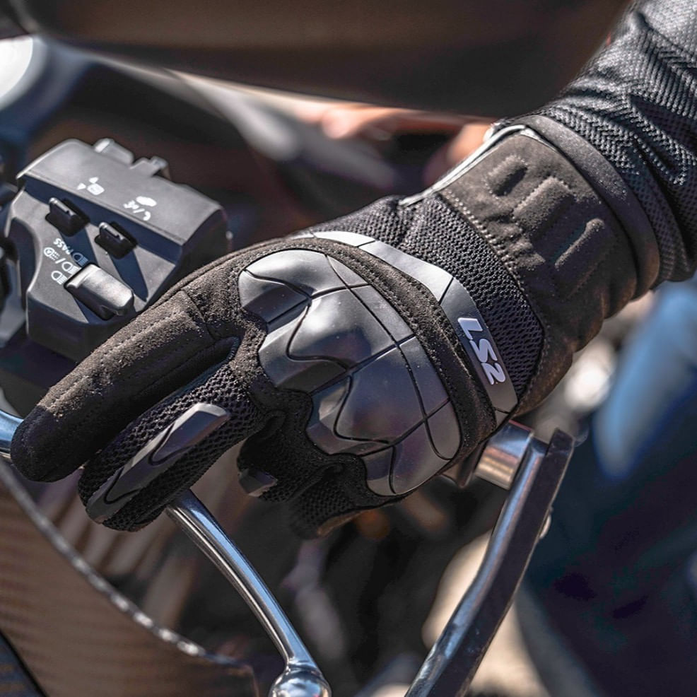 Guante Ls2 Kubra Hombre / Negro